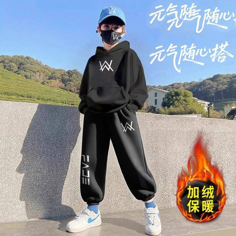 加绒加厚学生装四件套中