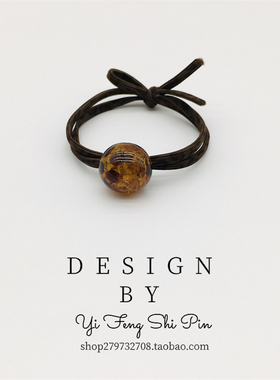 日韩版皮筋成人圆珠头绳发圈气质