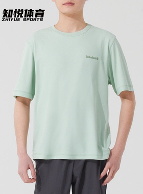 TIMBERLAND添柏岚男装短袖T恤绿色户外透气吸湿排汗速干A2QB7ENE