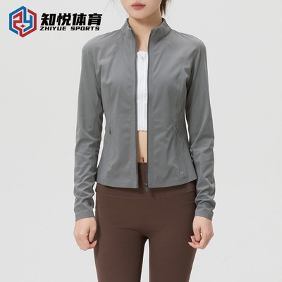 UA安德玛女士立领拉链运动外套透气修身显瘦6014346-709-520-110