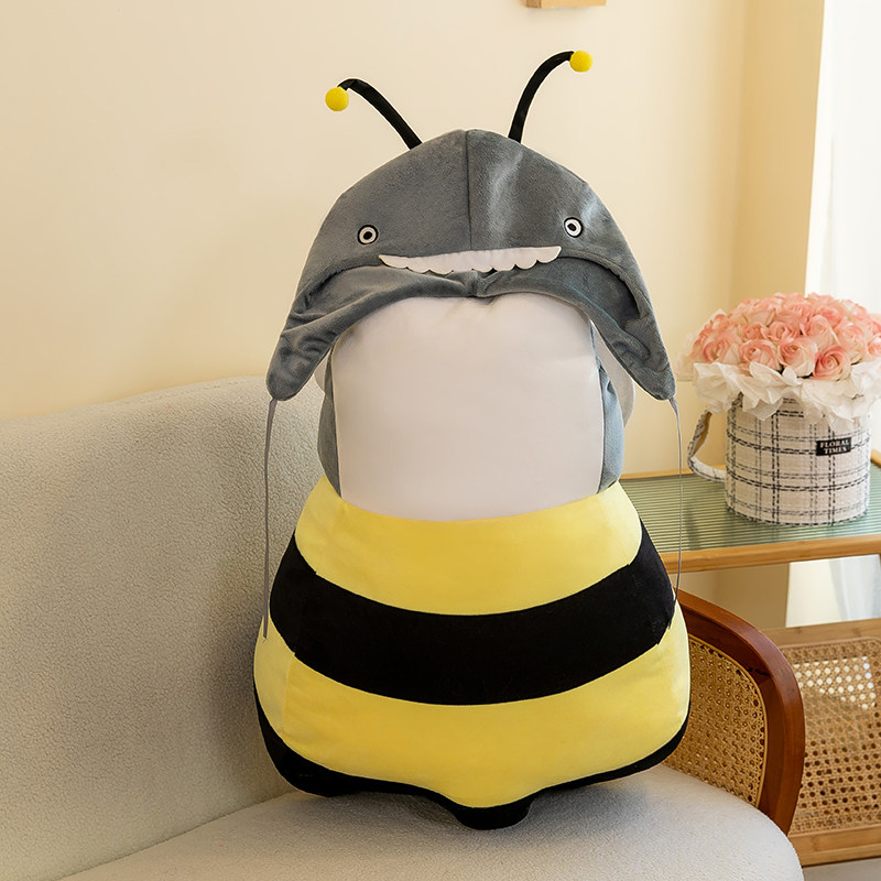网红鲨bee蜜蜂人偶鲨鱼服装公仔玩偶服穿戴套装创意演出儿童成人