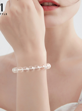 mck白水晶女款手串清雅适合夏天