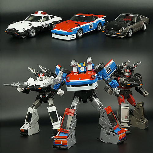 变形玩具金刚警车蓝霹雳烟幕MP
