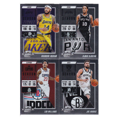 球星卡 英格拉姆德罗赞乔哈里斯路威廉姆斯帕尼尼18-19contenders