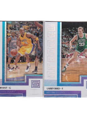 球星卡 科比布莱恩特 拉里伯德 折射帕尼尼17-18status