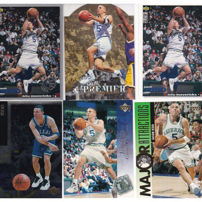 NBA球星卡 贾森基德 ud 1995  经典老卡 小牛 切割