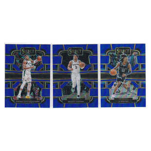 球星卡 字母哥 凯尔登约翰逊 莫兰特蓝折射帕尼尼23-24select