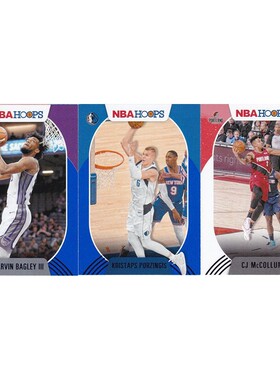 NBA球星卡 巴格利 波尔津吉斯 CJ迈克勒姆紫平行帕尼尼20-21hoops