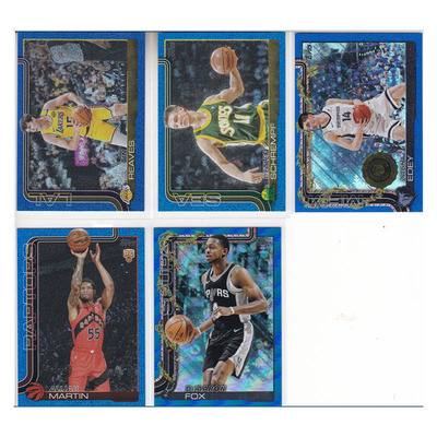 球星卡里弗斯施拉姆夫扎克伊迪马丁福克斯蓝折topps2025flagship