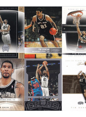 NBA球星卡 蒂姆邓肯 印签 fleer 2005