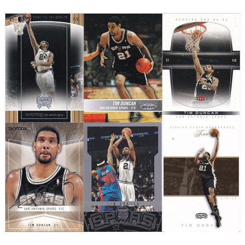 NBA球星卡 蒂姆邓肯 印签 fleer 2005