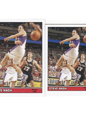 NBA球星卡 斯蒂夫纳什 大卡 小卡  topps 2005 #100