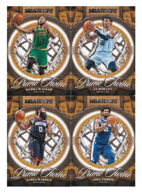 NBA球星卡 肯巴沃克莫兰特哈登恩比德 帕尼尼20-21hoops