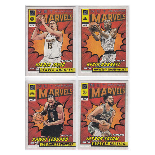 球星卡 约基奇加内特 莱昂纳德 塔图姆marvels帕尼尼21-22donruss