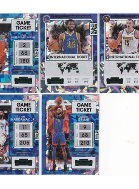 球星卡亚历山大维金斯约基奇哈达威格兰特碎冰折21-22contenders