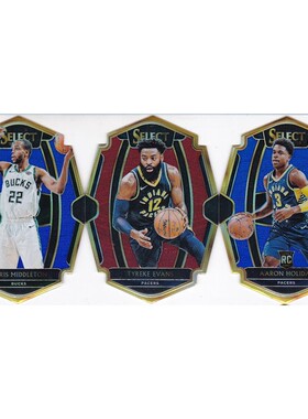 NBA球星卡 米德尔顿 埃文斯 阿隆霍乐迪 盾牌 panini18-19select