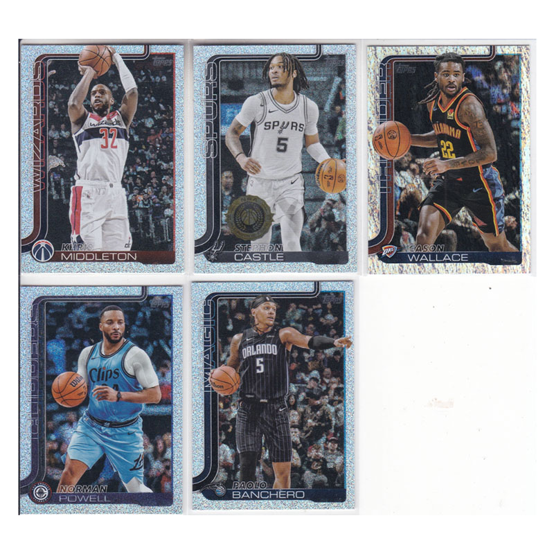 球星卡米德尔顿卡斯尔卡森华莱士鲍威尔班凯罗折射topps2025