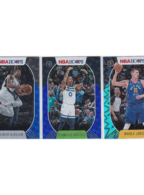 NBA球星卡 德罗赞 拉塞尔 约基奇 折射帕尼尼20-21hoops
