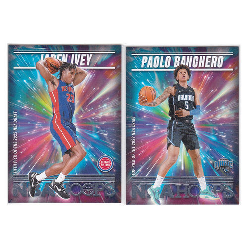 球星卡 杰登艾维 班凯罗 新秀特卡 帕尼尼22-23hoops