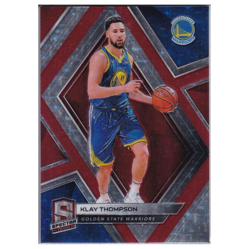 NBA球星卡 克莱汤普森 小乔丹 红base/99panini18-19spectra