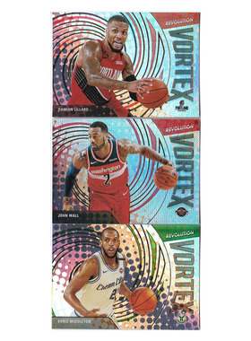 NBA球星卡 利拉德 沃尔 米德尔顿 vortex帕尼尼20-21revolution