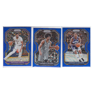 球星卡 安东尼戴维斯加勒特阿伦 克拉克森蓝折射帕尼尼20-21prizm