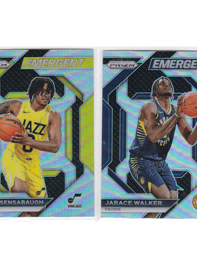 球星卡 森萨博 贾雷斯沃克 新秀银折射帕尼尼23-24prizm