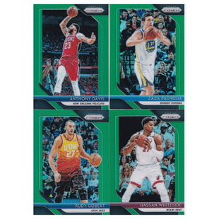 NBA球星卡 戴维斯帕楚利亚戈伯特怀特塞德绿折射panini18-19prizm