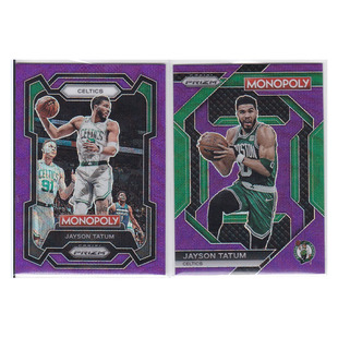 球星卡 塔图姆 紫波纹折射 帕尼尼23-24prizm