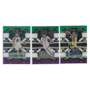 球星卡克莱汤普森卡梅隆约翰逊克拉克森三色折帕尼尼23-24select