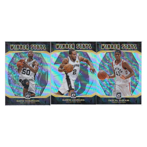 球星卡 大卫罗宾逊 莱昂纳德 西亚卡姆 折射特卡帕尼尼20-21optic