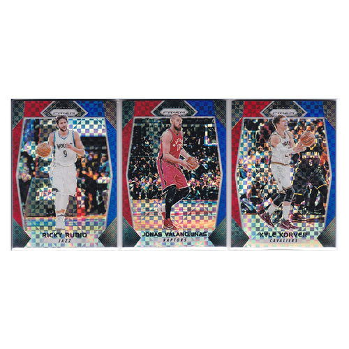 球星卡 卢比奥 瓦兰丘纳斯 科沃尔 三色折射帕尼尼17-18prizm