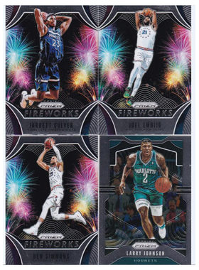 NBA球星卡 卡尔弗  恩比德 西蒙斯 烟花特卡panini19-20prizm