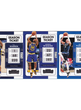 球星卡 TJ沃伦 维金斯 波神 帕尼尼21-22contenders