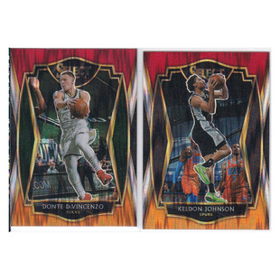 球星卡 迪文琴佐 凯尔登约翰逊 三色瀑布折射帕尼尼20-21select