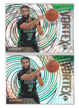 NBA球星卡 杰伦布朗 隧道折射 圆点vortex帕尼尼20-21revolution
