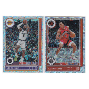 球星卡勒布朗詹姆斯 斯科特巴恩斯折射帕尼尼22-23hoops premium