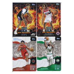 球星卡艾斯贝利特雷约翰逊新秀 巴恩斯杰伦布朗topps2025