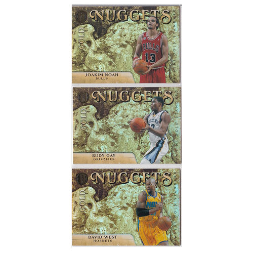 NBA球星卡 诺阿 鲁迪盖伊 大卫韦斯特 base/299帕尼尼2011金砖