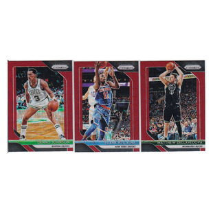 球星卡 丹尼斯约翰逊 尼利基纳德拉维多瓦红折射帕尼尼18-19prizm