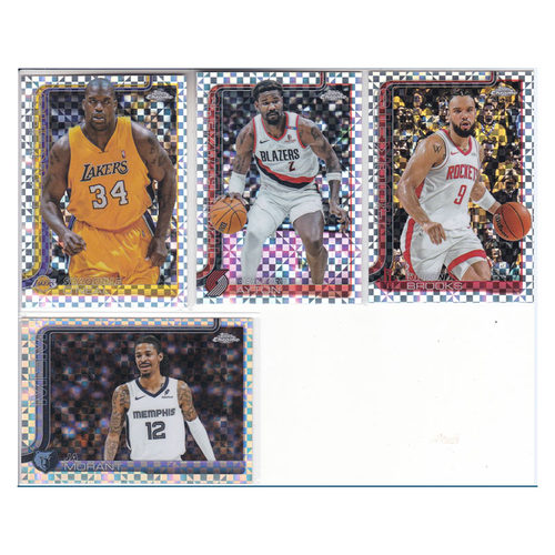 球星卡奥尼尔艾顿狄龙布鲁克斯莫兰特格子折射topps2025Chrome