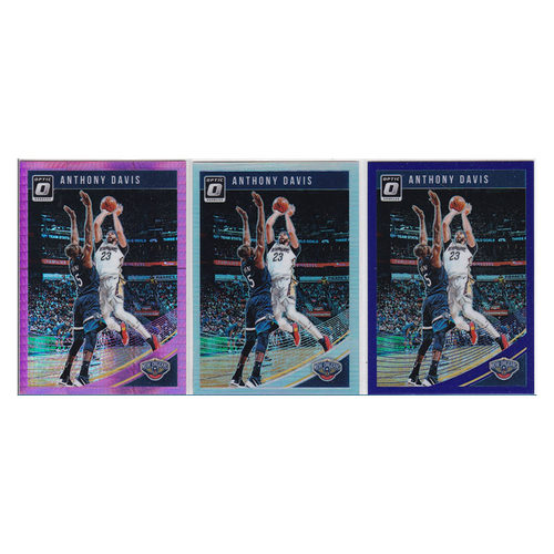 球星卡 安东尼戴维斯 粉折 普折 紫折 帕尼尼18-19donruss optic