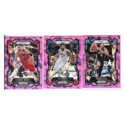 球星卡 拉文 恩比德 杰伦萨格斯 粉碎冰折射帕尼尼23-24prizm