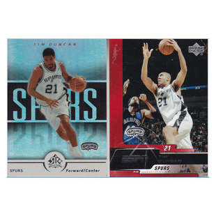 球星卡 蒂姆邓肯 UD 2005 折射 #87 #77