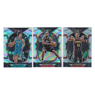 球星卡 约什吉迪 莱昂纳德 特雷杨 银折射帕尼尼22-23select