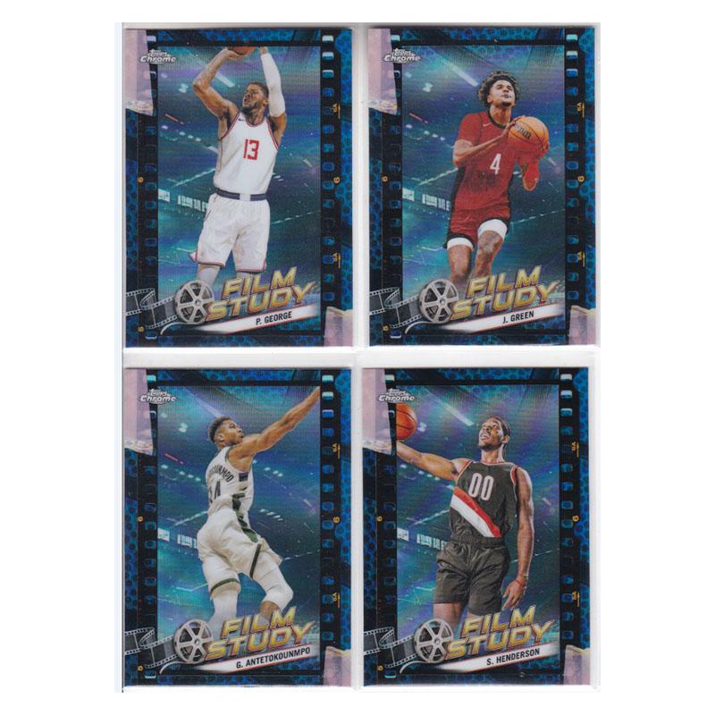 球星卡保罗乔治 杰伦格林 字母哥 亨德森 蓝折射 topps 2024