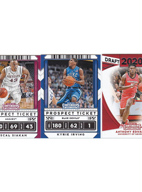 NBA球星卡 西亚卡姆 欧文 爱德华兹 帕尼尼2020contenders