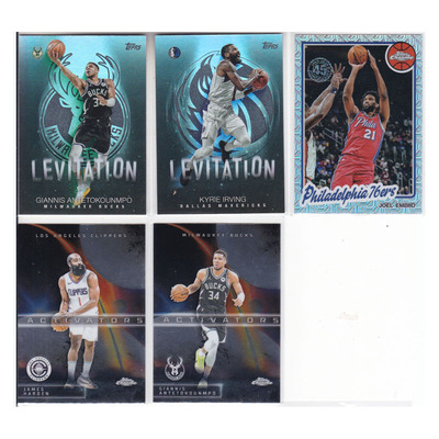 球星卡字母哥凯里欧文恩比德折射 哈登字母哥特卡topps2025Chrome