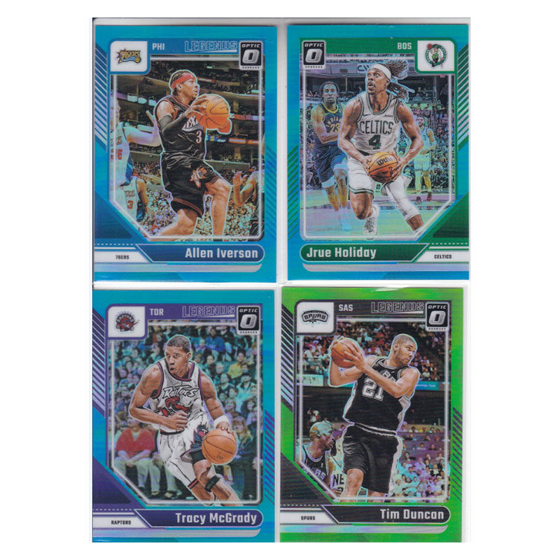 球星卡225编艾弗森朱霍勒迪麦迪蓝 149邓肯绿折射24-25optic