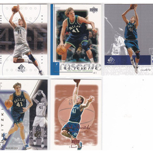 NBA球星卡 德克诺维斯基 spx折射 UD 2001